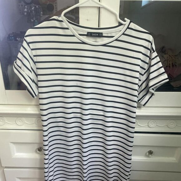 Striped T-Shirt Dress - Picture 1 of 2